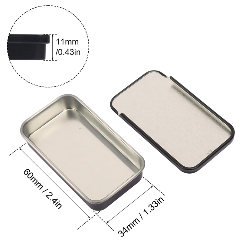 Slide Top Tin Containers Tin B - Tin Container Lid avis et prix