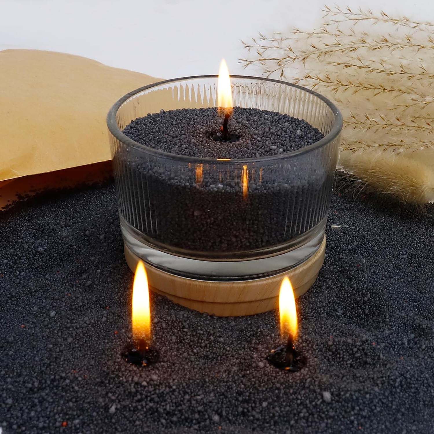 Black Candle Sand with Wick, 2 - Candle Making Wicks avis et prix