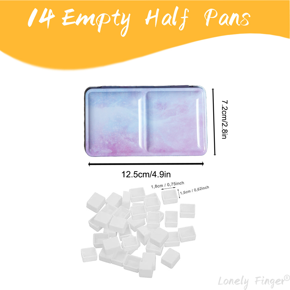 Empty Watercolor Palette Tin S - Tin Container Lid avis et prix
