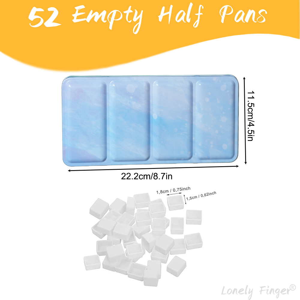 Empty Watercolor Palette Tin S - Tin Container Lid avis et prix