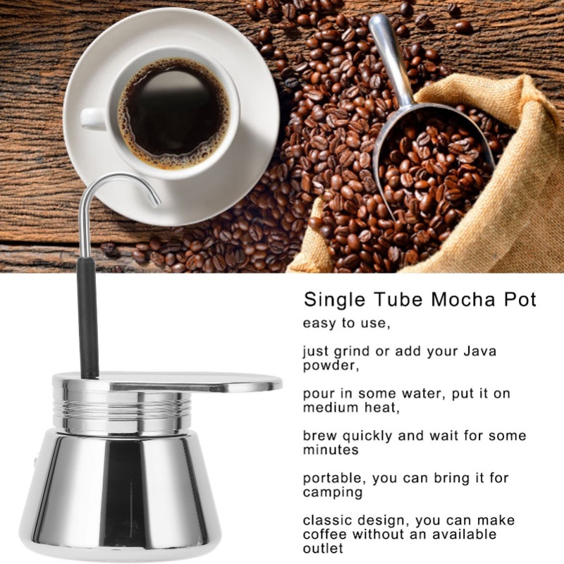 Single Spout Mocha Pot Stainle - Pour Pot Aluminum avis et prix