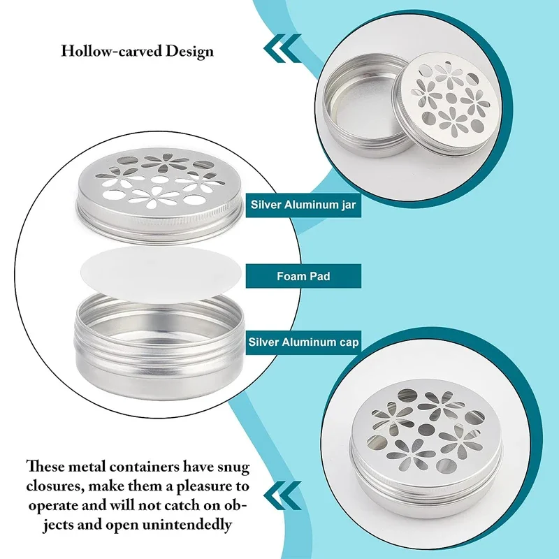 10Pcs Empty 5g-60g Round Alumi - Tin Container Lid avis et prix