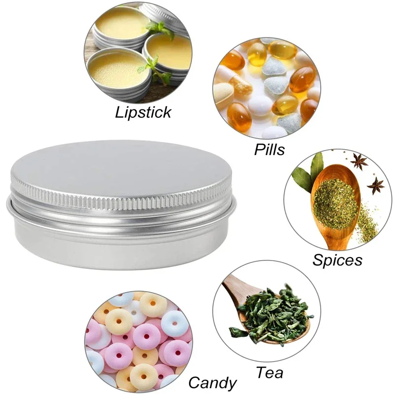 10Pcs Empty 5g-60g Round Alumi - Tin Container Lid avis et prix