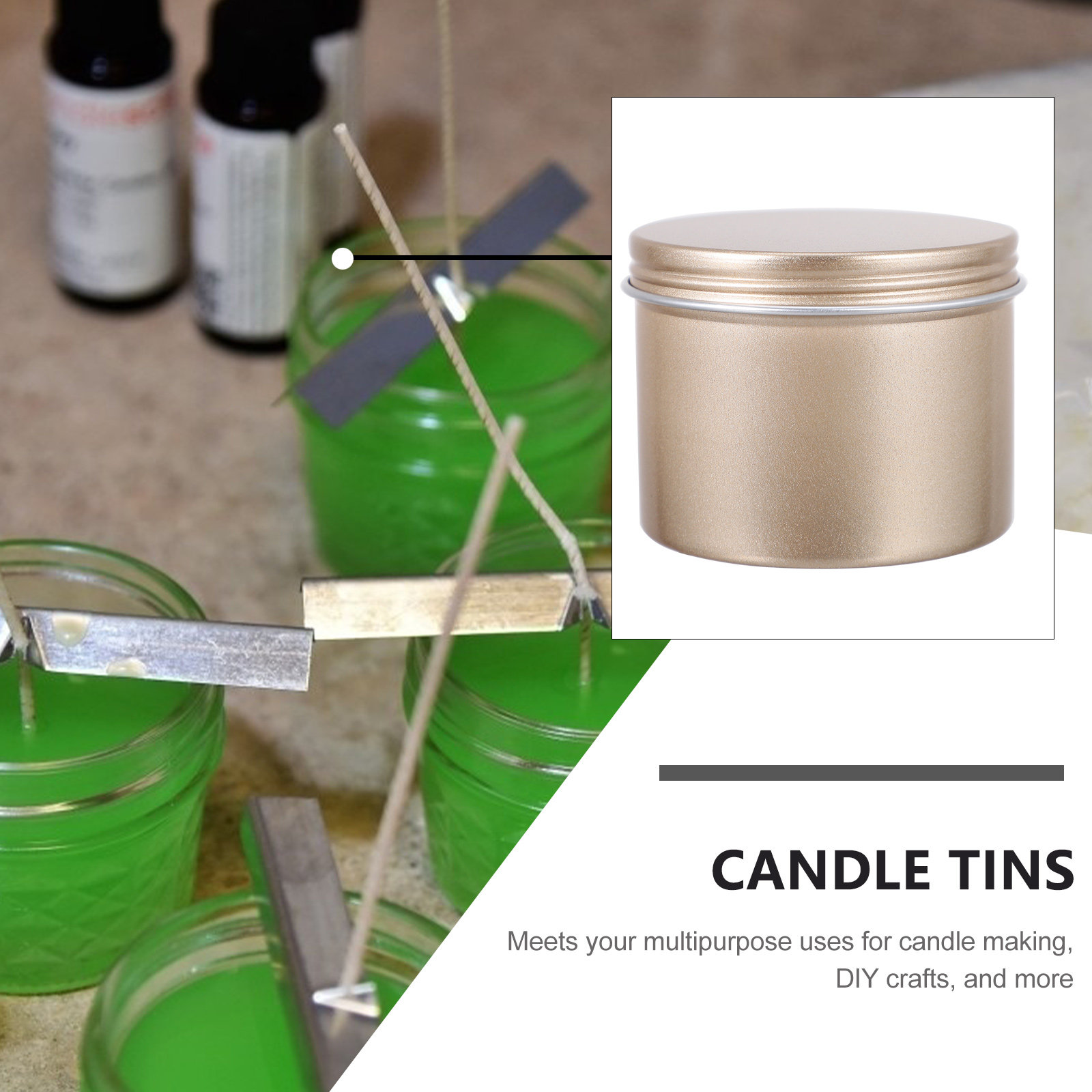5Pcs 100Ml Aluminum Tins with  - Tin Container Lid avis et prix