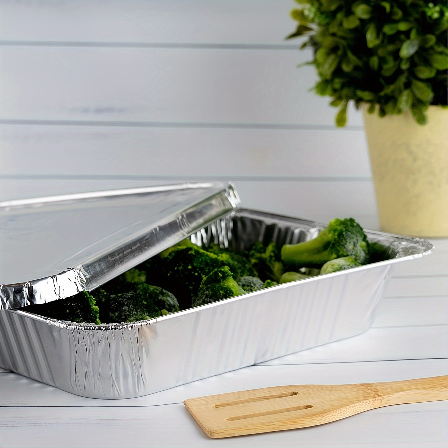 25Pack 12.5x10.25inch Disposab - Tin Container Lid avis et prix