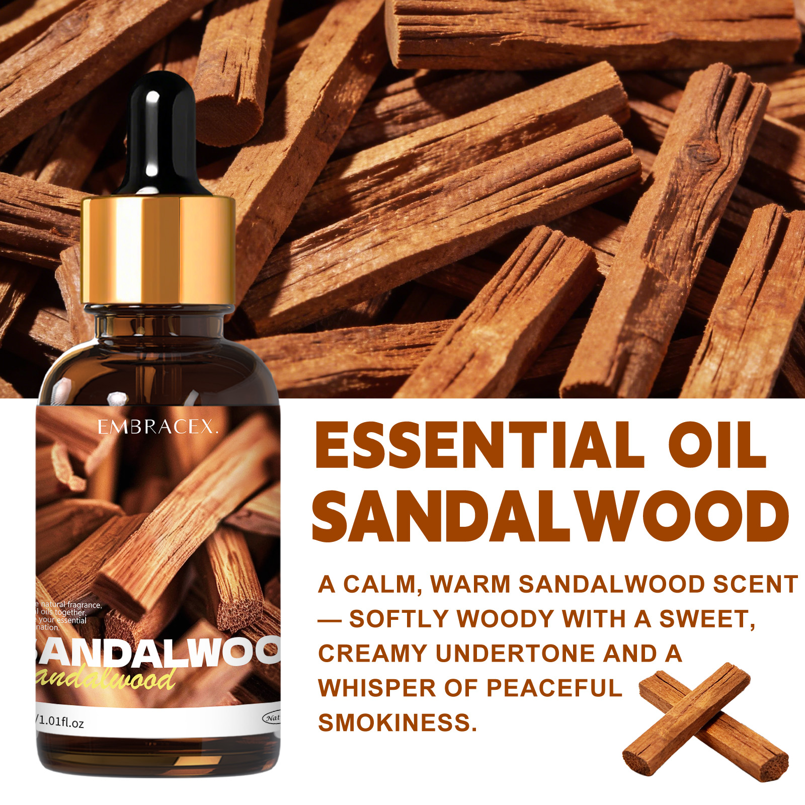 30ml Sandalwood Natural Plant  - Candle Making Oil Scents avis et prix