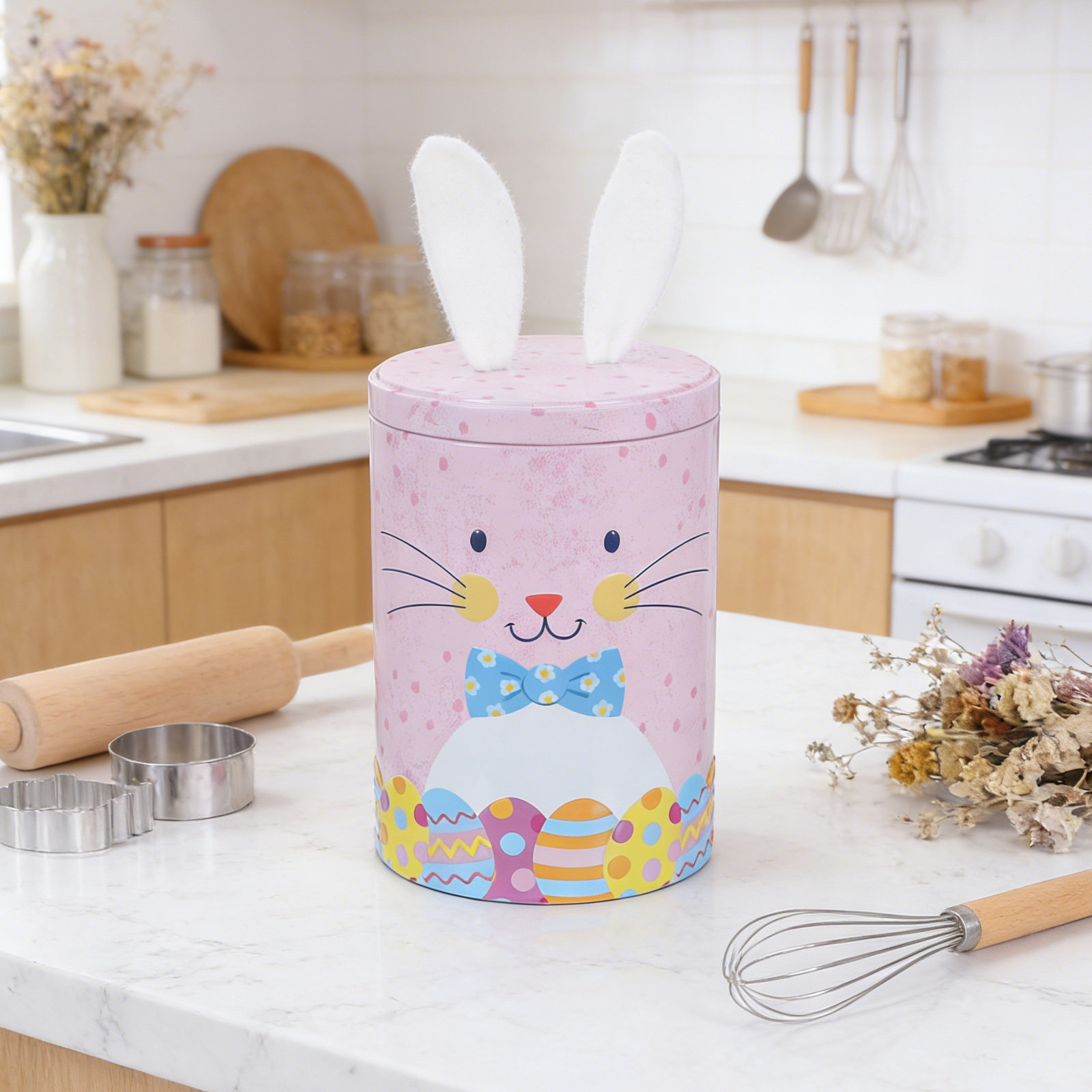 Bunny Easter Pocket Jar Pink D - Tin Container Lid avis et prix