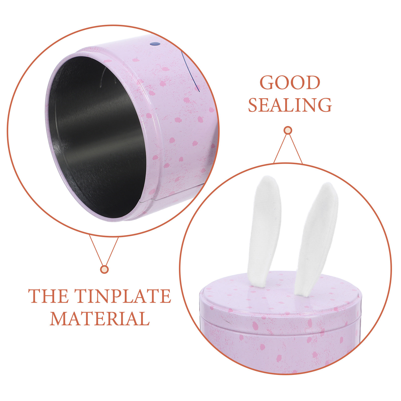 Bunny Easter Pocket Jar Pink D - Tin Container Lid avis et prix