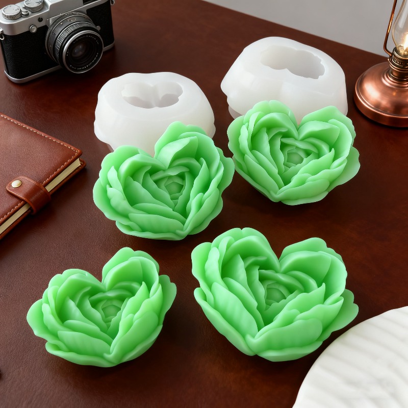 3D Love Flower Silicone Mold D - Candle Making Jelly avis et prix
