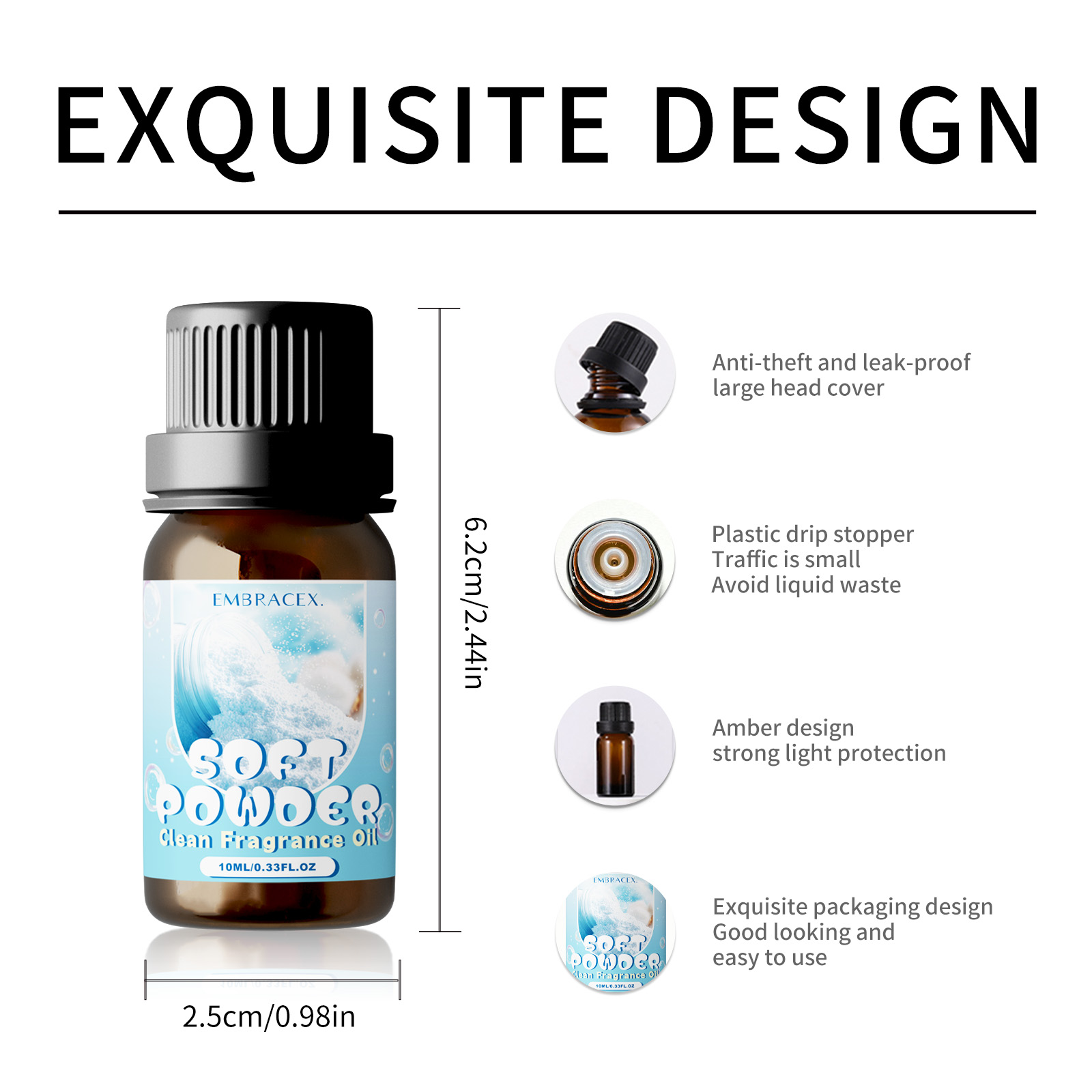 10ml Soft Powder Essential Oil - Candle Making Oil Scents avis et prix